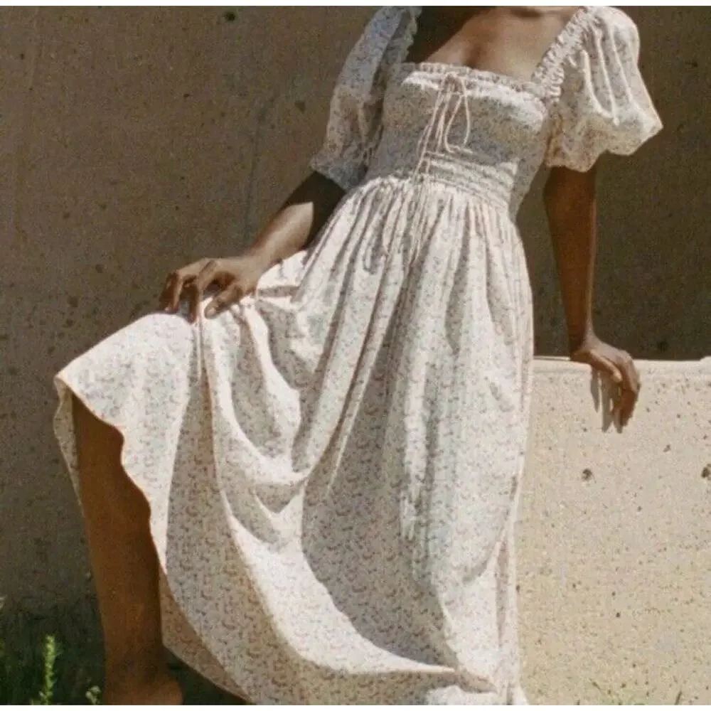 Dôen Siena Dress in Sunshine Meadow Floral Medium - Picture 1 of 16